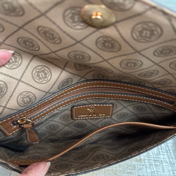 Nanette Lepore Tan and Brown Clutch - Picture 6 of 6